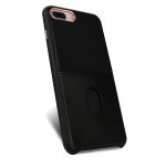 Wholesale iPhone 8 Plus / 7 Plus Pro Card Slot Armor PU Leather Case (Black)